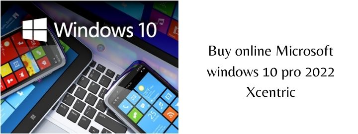 Buy online Microsoft windows 10 pro 2022 Xcentric